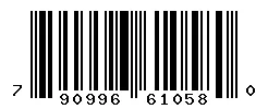 UPC barcode 790996610580