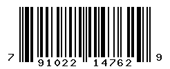 UPC barcode number 791022147629
