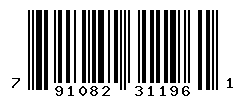 UPC barcode number 791082311961