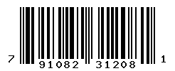 UPC barcode number 791082312081