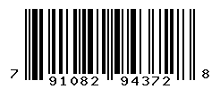 UPC barcode number 791082943728