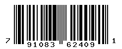 UPC barcode number 791083624091