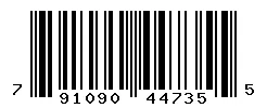 UPC 791090447355 barcode image