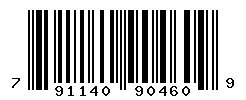 UPC barcode number 791140904609