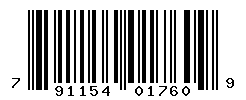 UPC barcode number 791154017609