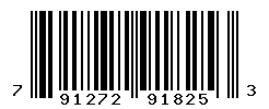 UPC barcode number 791272918253