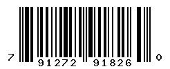 UPC barcode number 791272918260
