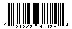 UPC barcode number 791272918291