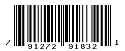 UPC barcode number 791272918321