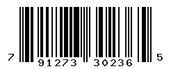 UPC barcode number 791273302365