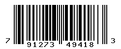 UPC barcode number 791273494183