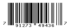 UPC barcode number 791273494367