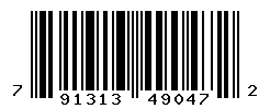 UPC barcode number 791313490472