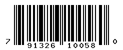 UPC barcode number 791326100580