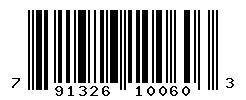 UPC barcode number 791326100603