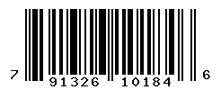 UPC barcode number 791326101846