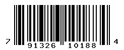 UPC barcode number 791326101884