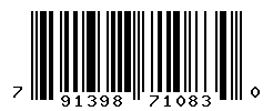 UPC barcode number 791398710830