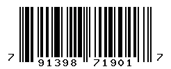 UPC barcode 791398719017