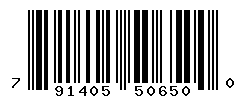 UPC barcode number 791405506500