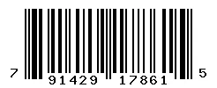 UPC barcode 791429178615
