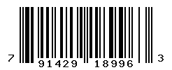 UPC barcode number 791429189963