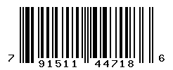 UPC barcode number 791511447186