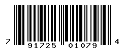 UPC barcode number 791725010794