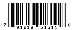 UPC barcode number 791916513110