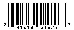 UPC barcode number 791916516333