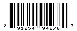 UPC barcode number 791954949766