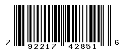 UPC barcode number 792217428516