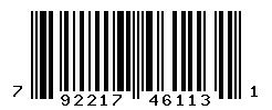upc 792217461131 barcode image
