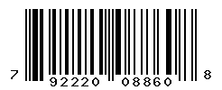 upc 792220088608 barcode image