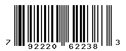 UPC barcode number 792220622383