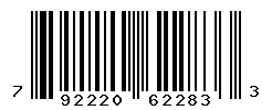 UPC barcode number 792220622833