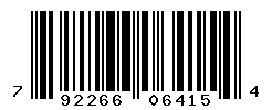 UPC barcode number 792266064154