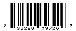 UPC barcode number 792266097206