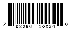 UPC barcode number 792266100340
