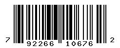 UPC barcode number 792266106762