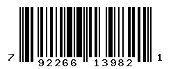 UPC barcode number 792266139821