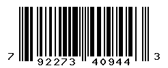 UPC barcode number 792273409443