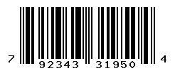 UPC barcode number 792343319504