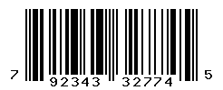 UPC barcode number 792343327745