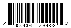 UPC barcode number 792436794003