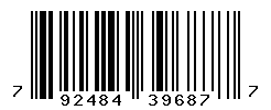 UPC barcode number 792484396877