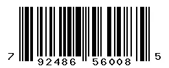 UPC barcode 792486560085