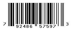 UPC barcode 792486575973