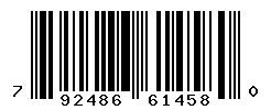 UPC barcode number 792486614580