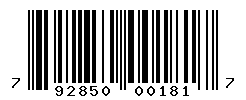 upc 792850001817 barcode image